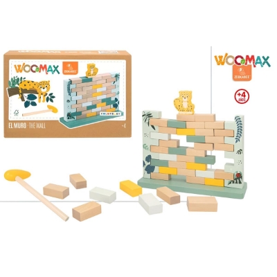 JOGO BLOCOS DE MADEIRA WOOMAX 47582