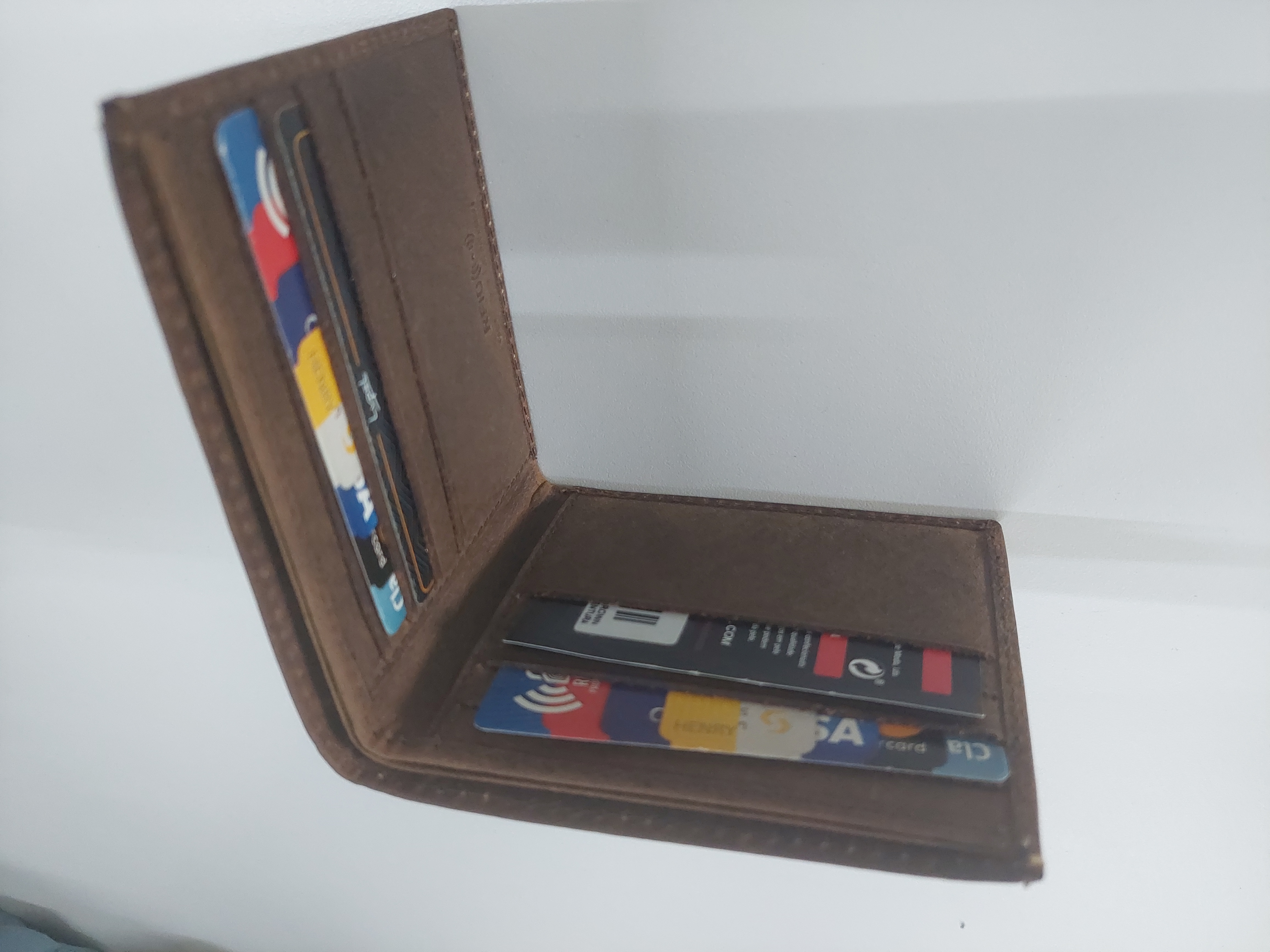 Carteira Homem Pele com Anti-RFID LUPEL Castanho