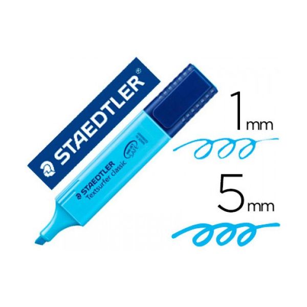 MARCADOR FLUOR.STAEDTLER 364-3 AZUL