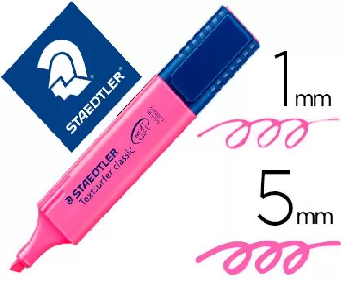 MARCADOR FLUOR.STAEDTLER 364-23 ROSA