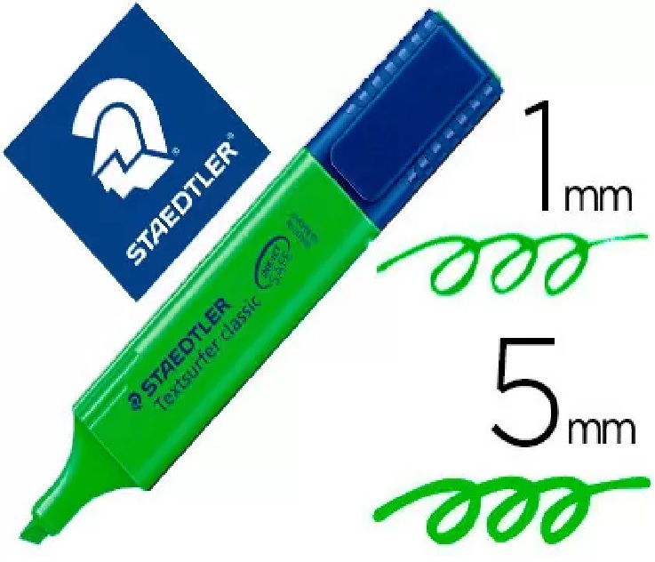 MARCADOR FLUOR.STAEDTLER 364-5 VERDE