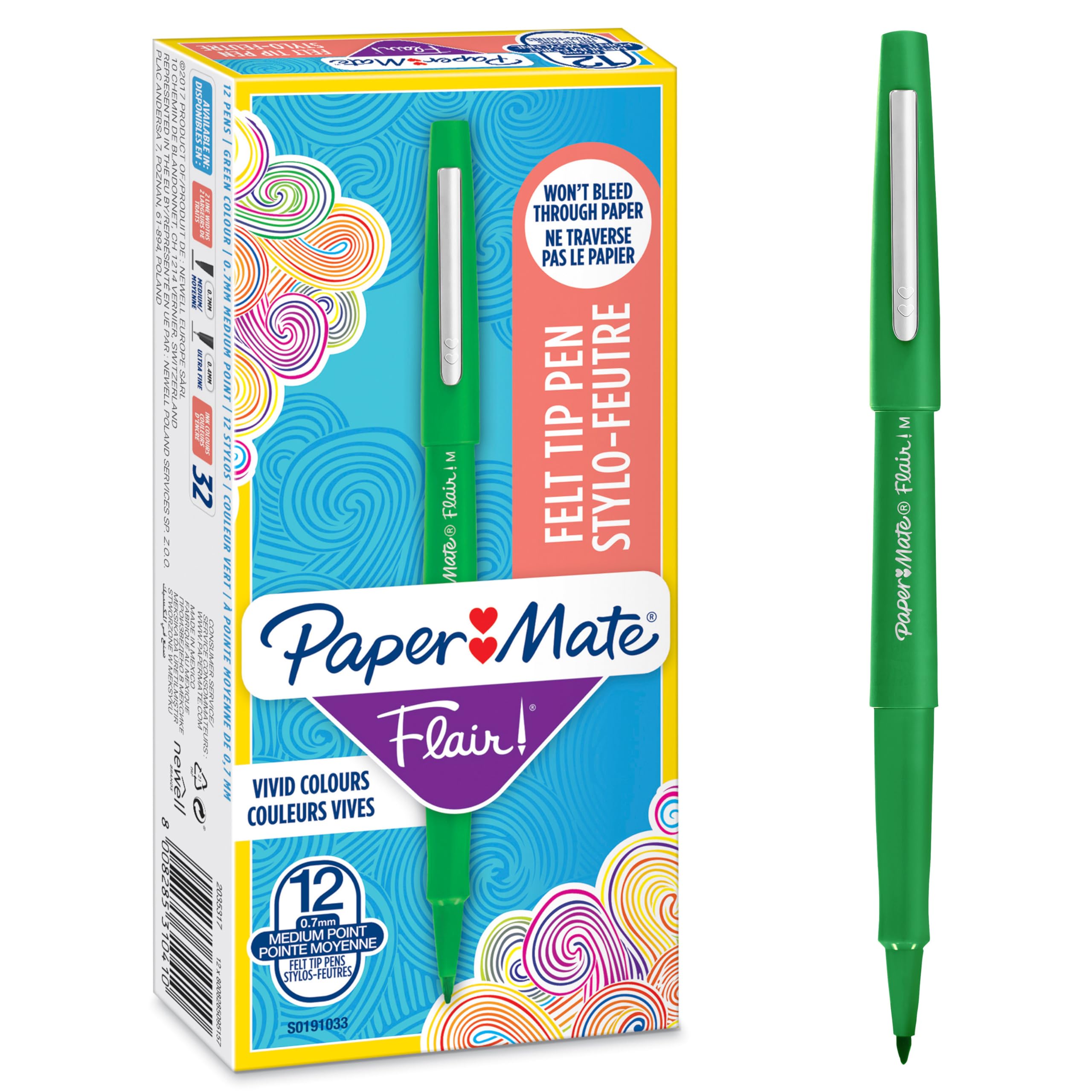 MARCADOR PAPER MATE NYLON VERDE