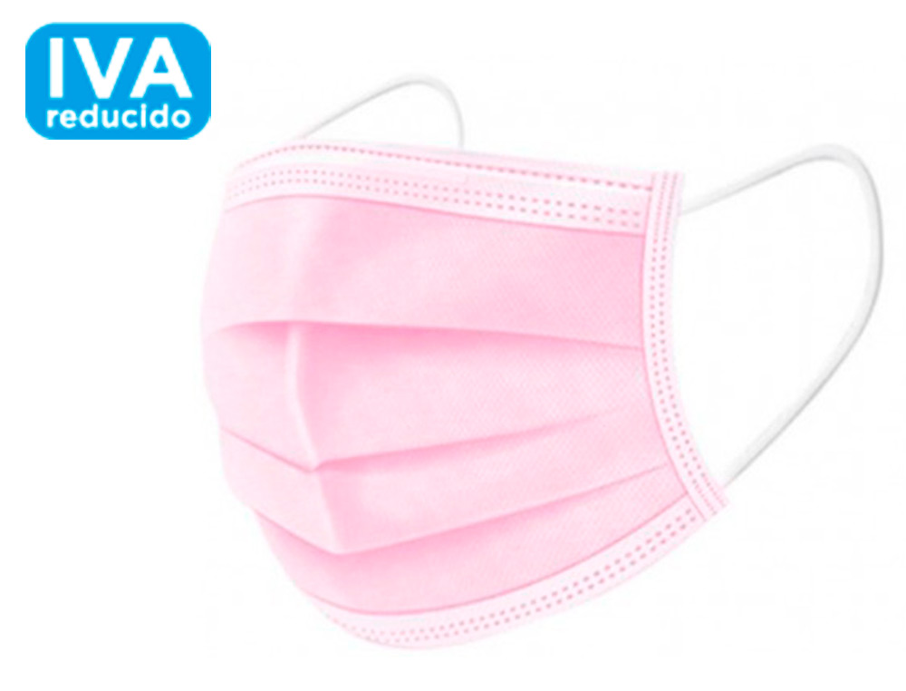 Mascara de Proteçao descartável blister c/5 unid. – ROSA
