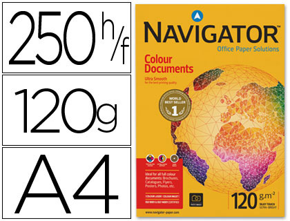 PAPEL NAVIGATOR A4/120GR/250FLH 28316