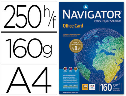 PAPEL NAVIGATOR A4/160GR/250FLH * 34291
