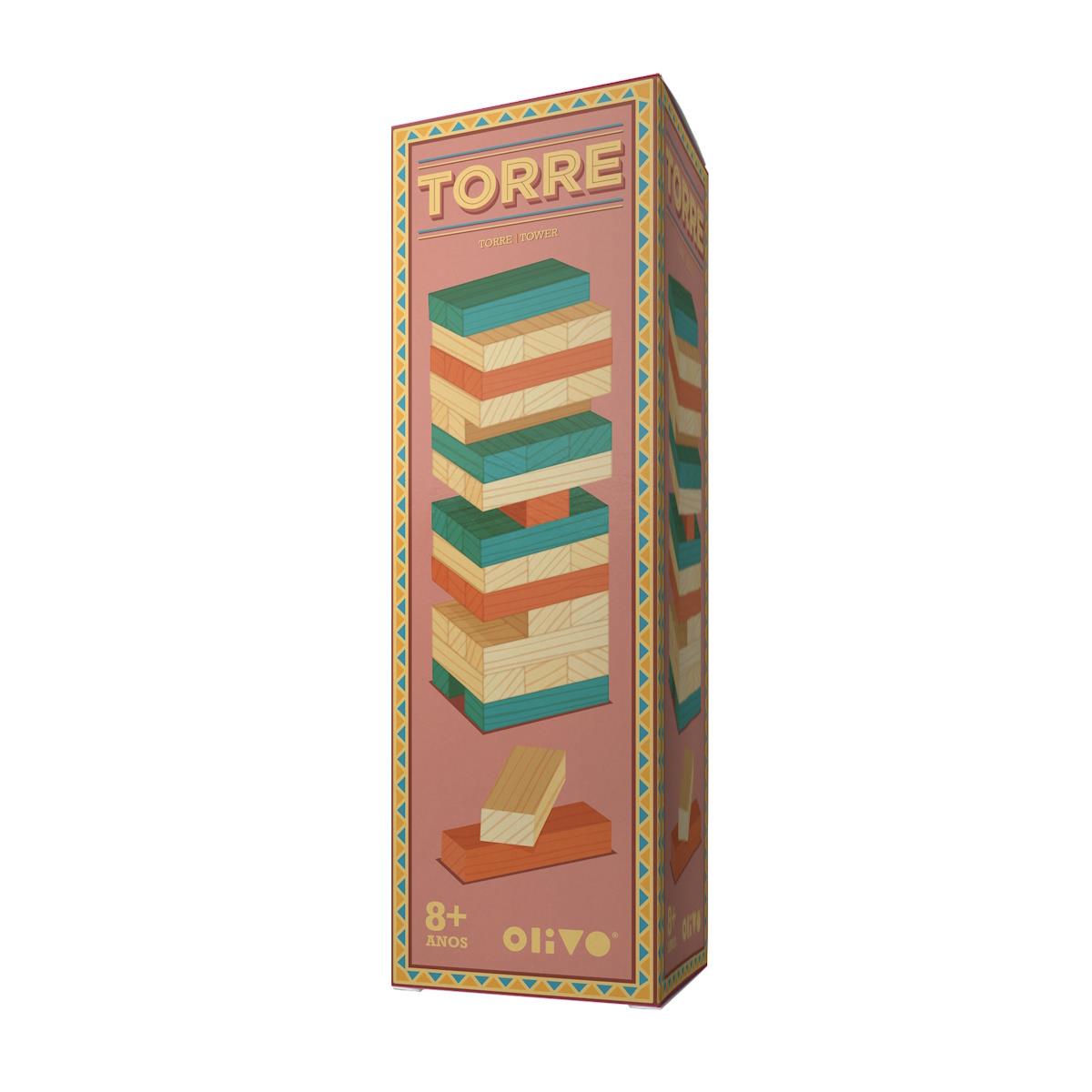 JOGO TORRE MADEIRA OLIVO 543