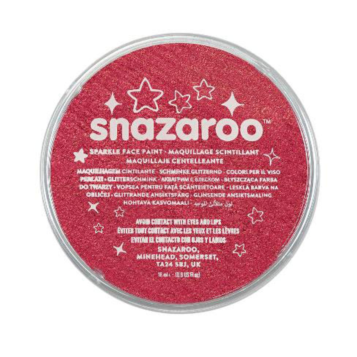 MAQUILHAGEM SNAZAROO CINTILANTE VERMELHO 18ML