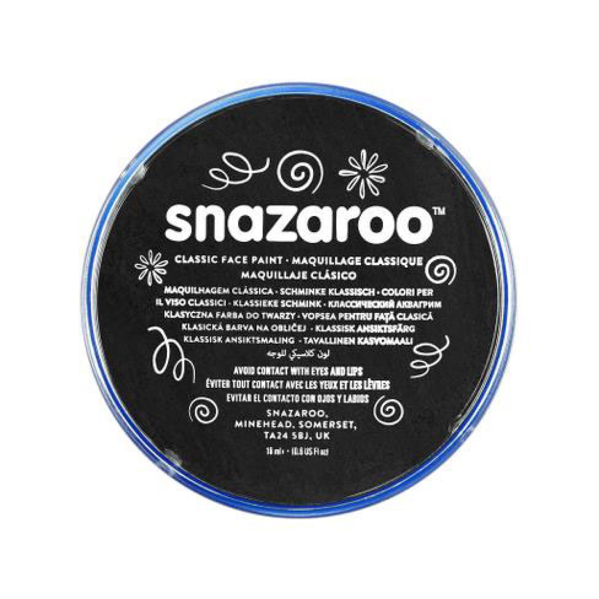 MAQUILHAGEM SNAZAROO CLASS. PRETO 18ML