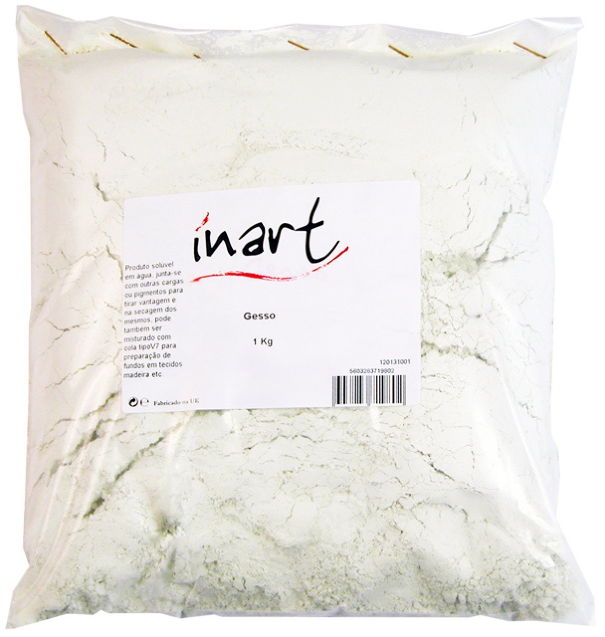 GESSO INART EM PÓ P/A MODELAR 1KG. BRANCO – P057962