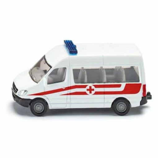 AMBULANCIA MINIATURA METALICA SIKU – 0805380+3ANOS
