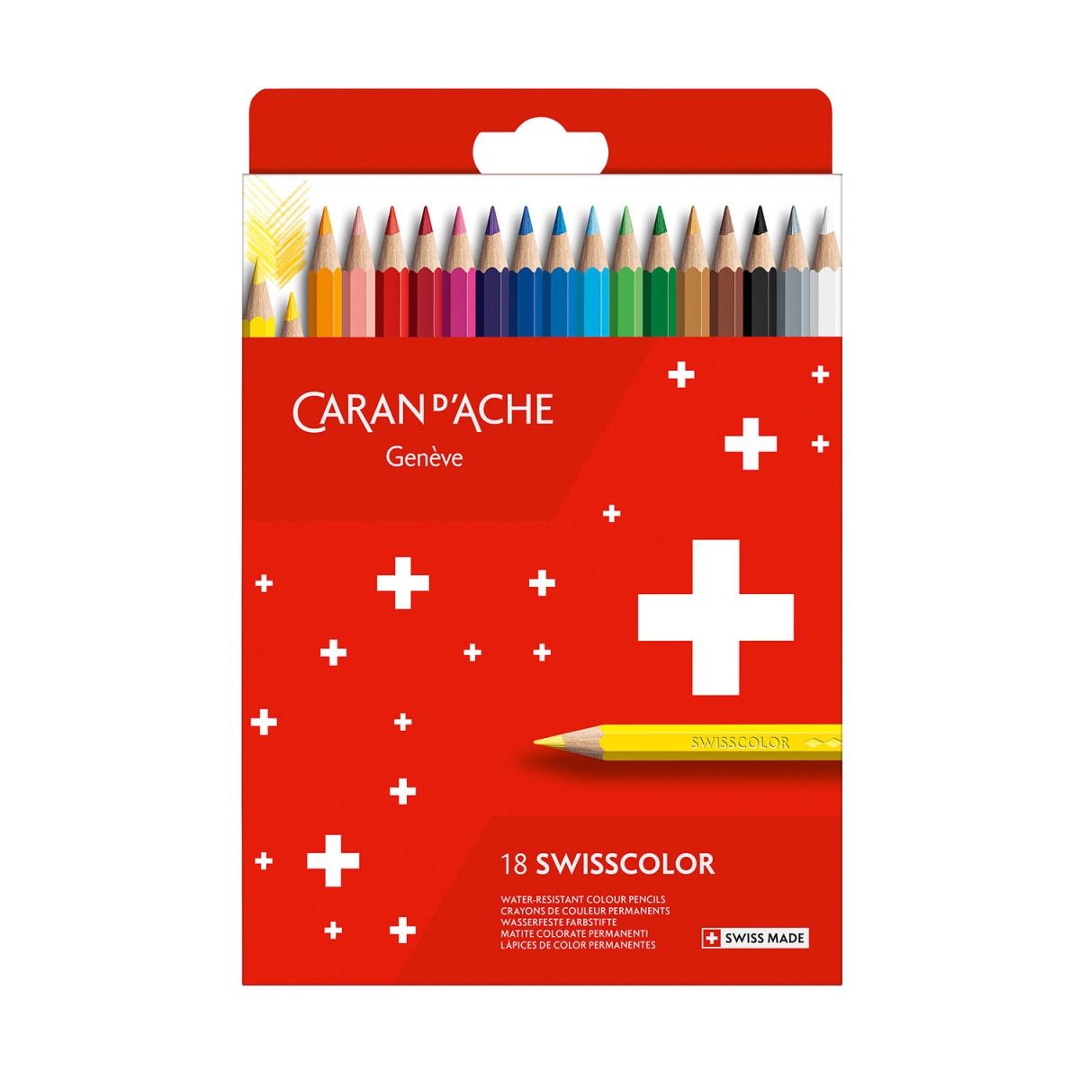 LAPIS DE COR CARAN D´ACHE SWISSCOLOR 18 CORES – 1284.818