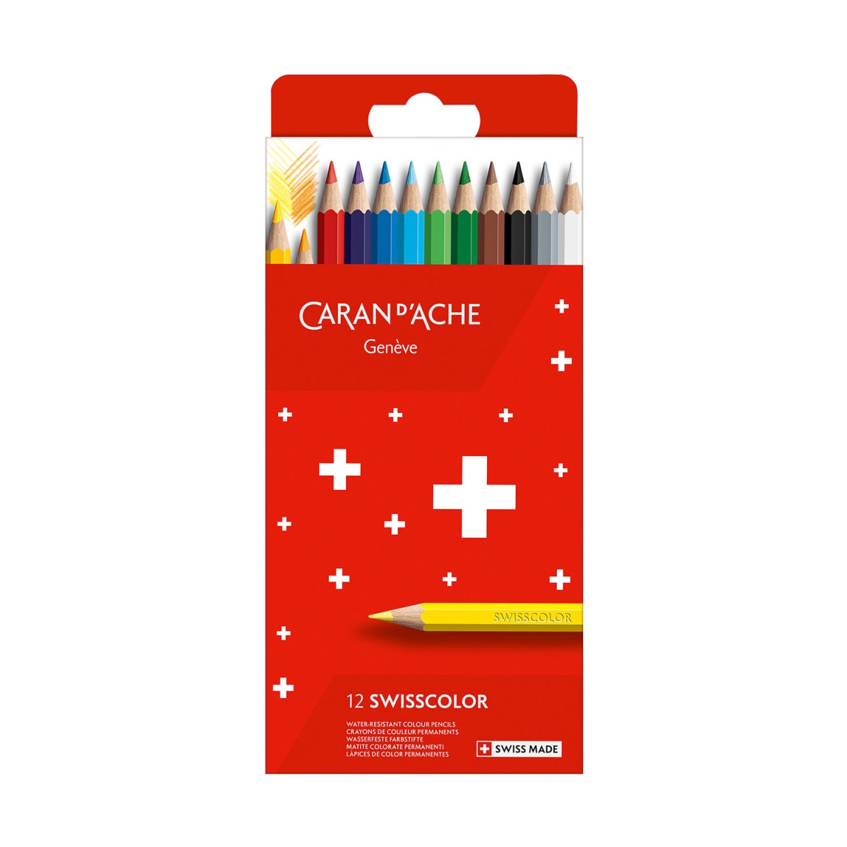LAPIS DE COR CARAN D´ACHE SWISSCOLOR 12 CORES – 1284.812