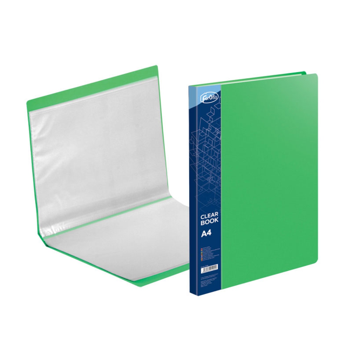 CATALOGO 20 BOLSAS PLAST. A4 FOROFIS VERDE – 91203