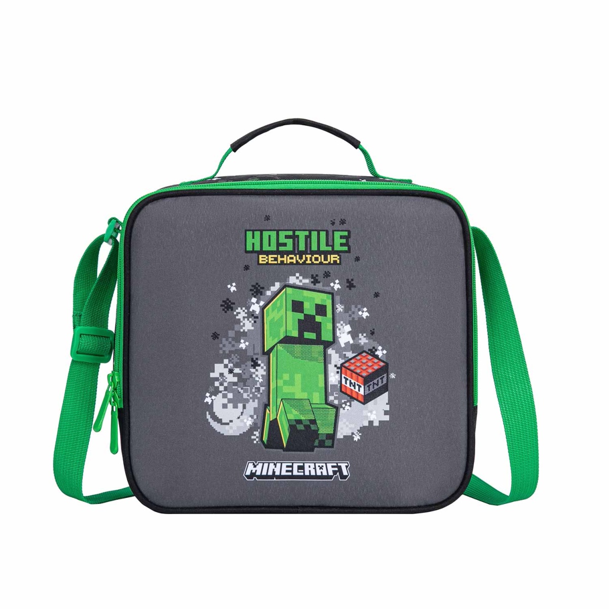 LANCHEIRA TERMICA MINECRAFT HOSTILE BEHAVIOUR 23X22X11CM