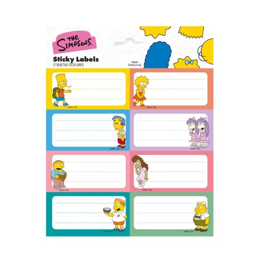 ETIQUETAS ADESIVAS THE SIMPSONS – BLISTER C/16 ETIQ