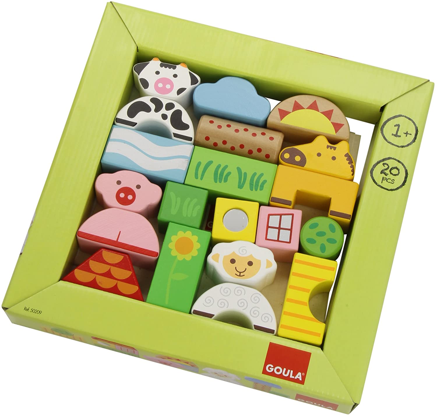 BLOCOS QUINTA 20PCS MADEIRA GOULA * P50209