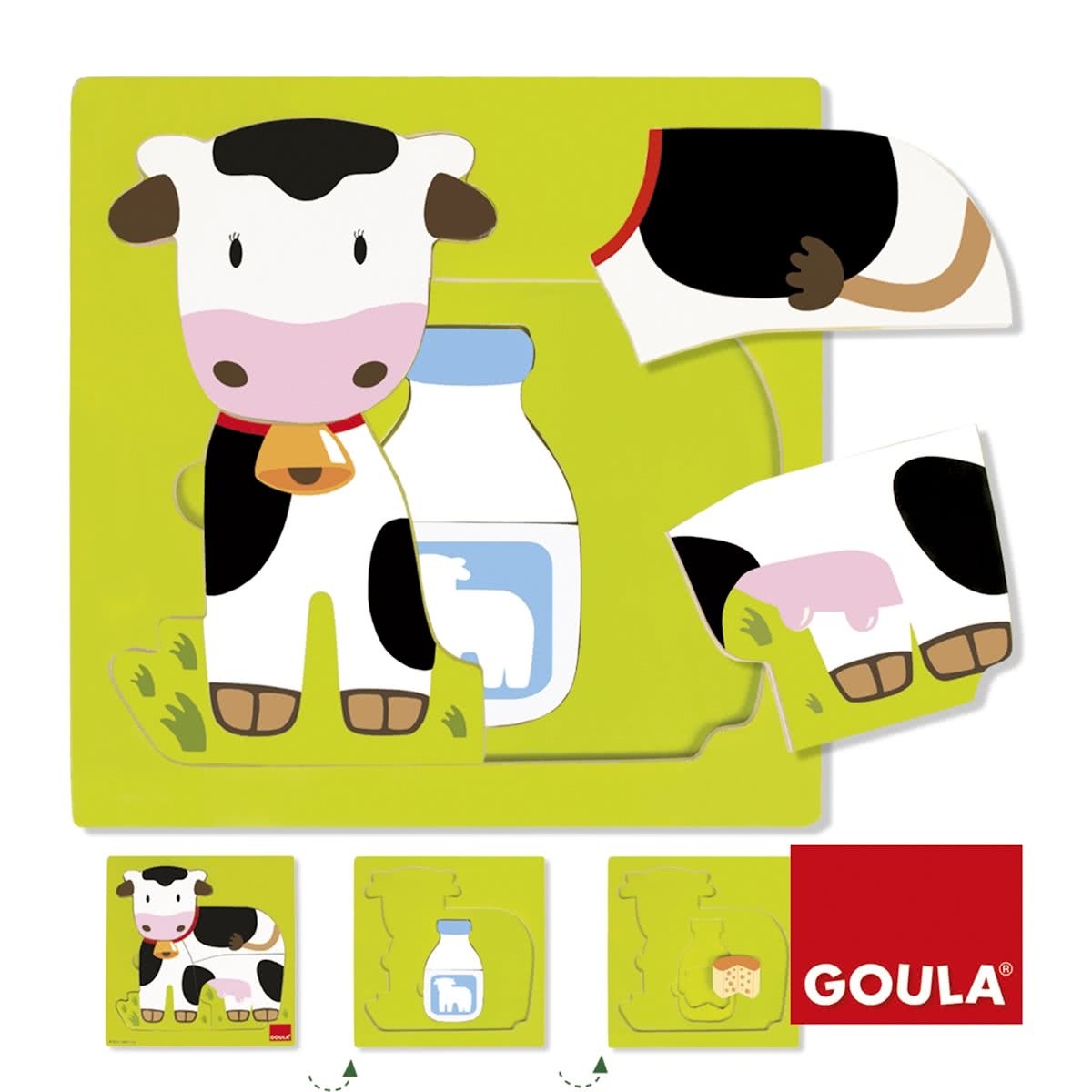 PUZZLE 3 NIVEIS VACA – GOULA * P53028
