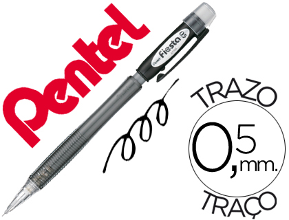 LAPISEIRA PENTEL AX105 FIESTA 0,5MM PRETO * 45125