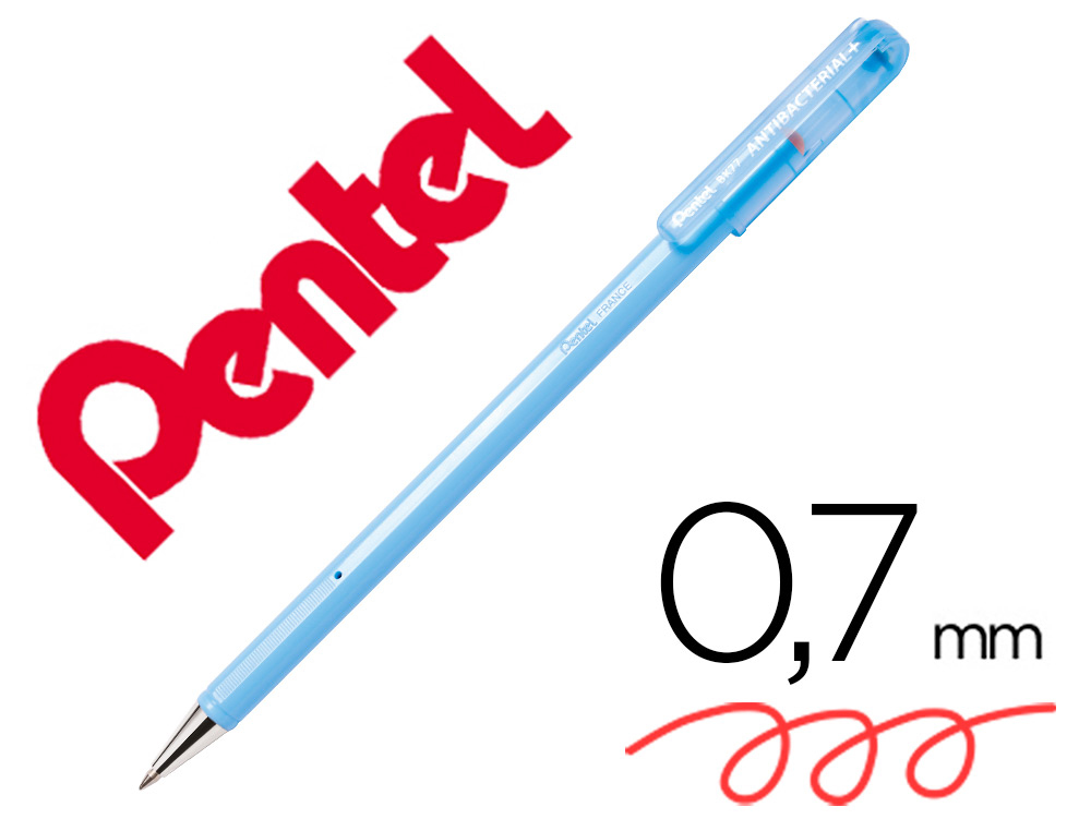 ESFEROGRAFICA PENTEL BK77 ANTI BACTERIANA VERMELHA – 160405