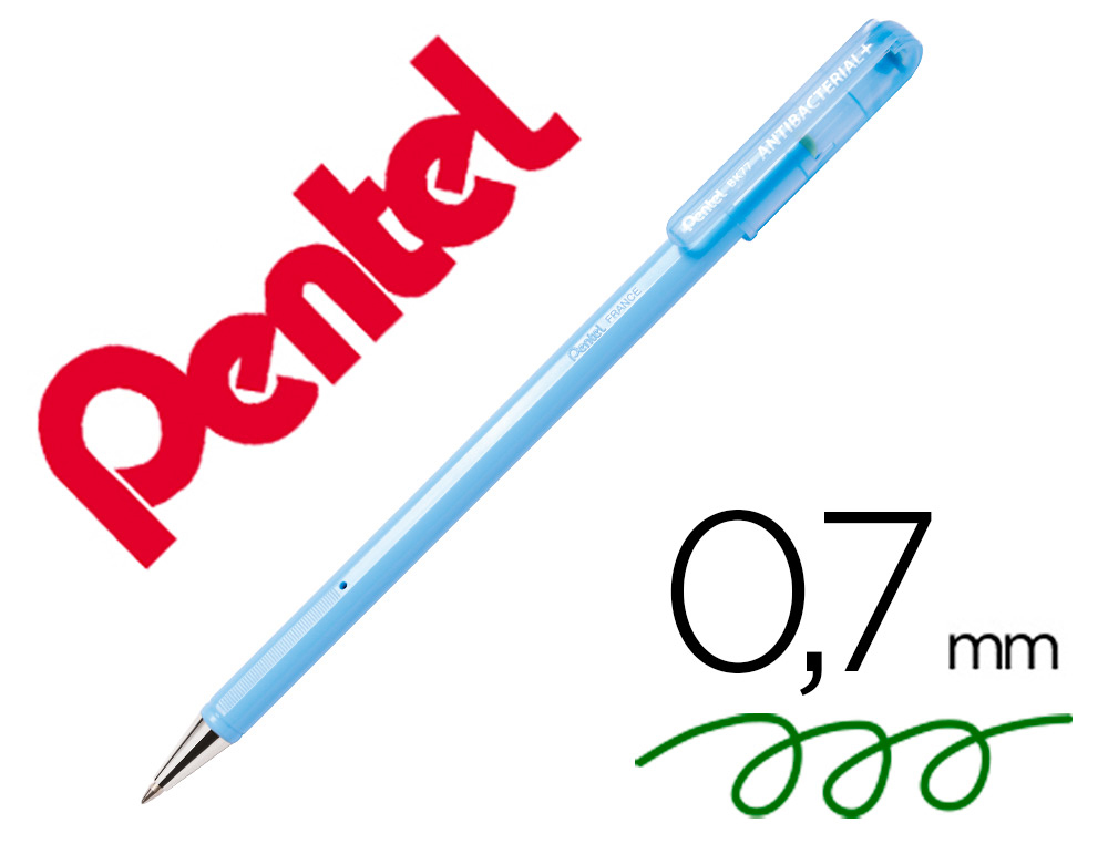 ESFEROGRAFICA PENTEL BK77 ANTI BACTERIANA VERDE – 160407