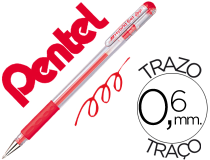 ROLLER PENTEL K116 GEL GRIP VERMELHO * 45082