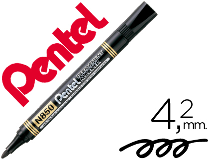 MARCADOR PERMANENTE PENTEL N850 PRETO * 45167