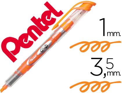 MARCADOR FLUOR.PENTEL SL12 LARANJA * 45236
