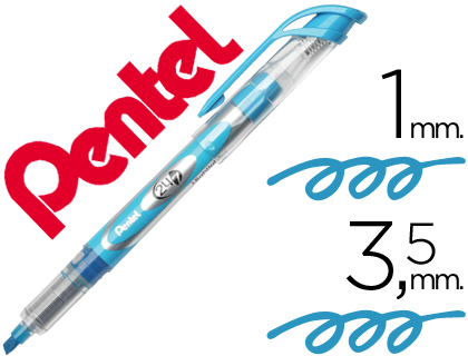 MARCADOR FLUOR.PENTEL SL12 AZUL * 45240