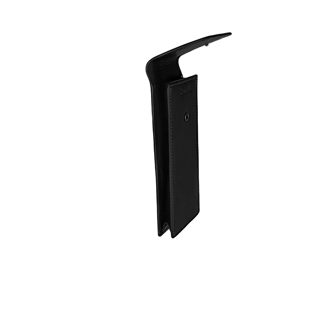 PORTA-LAPIS EM PELE RUBRE PRETO