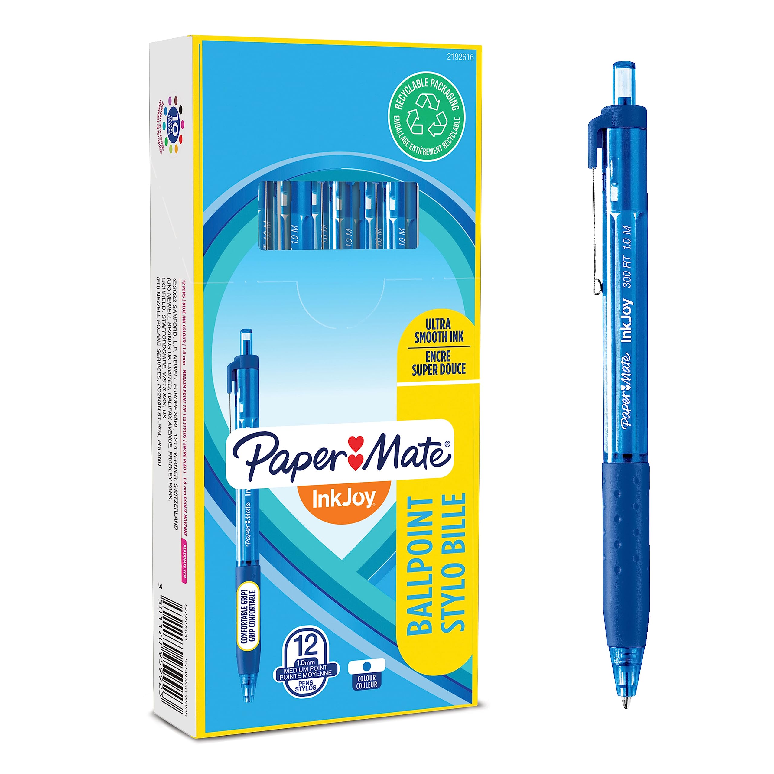 ESFEROGRAFICA INKJOY 300RT PAPER MATE AZUL