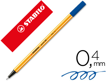 MARCADOR STABILO POINT 88 AZUL NOITE 0,4MM – 49206