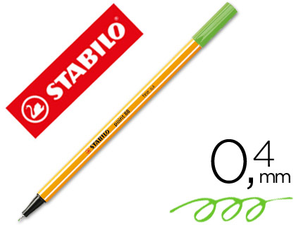 MARCADOR STABILO POINT 88 VERDE HIELO 0,4MM – 49205