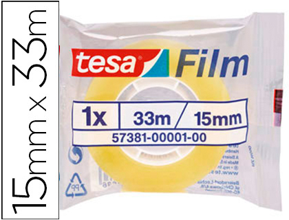 FITA ADESIVA TESA STANDARD 33MX15MM * 49507