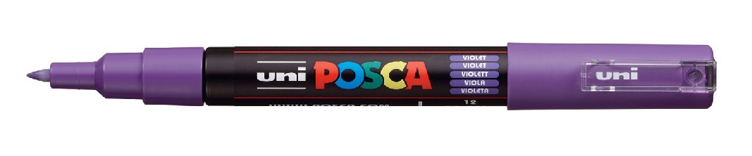 MARCADOR UNI POSCA PC-1M VIOLETA – 12