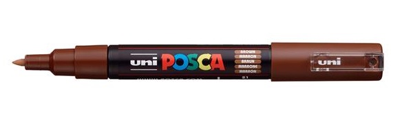 MARCADOR UNI POSCA PC-1M CASTANHO – 21