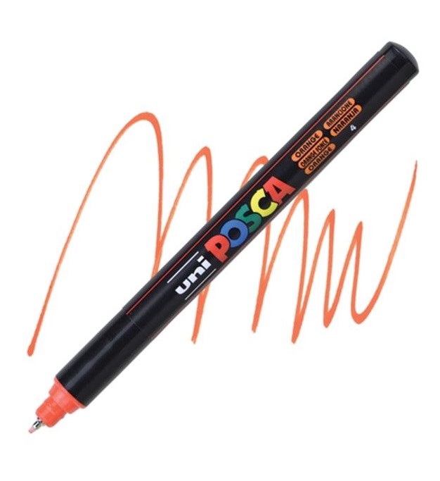 MARCADOR UNI POSCA PC-1MR LARANJA – 4