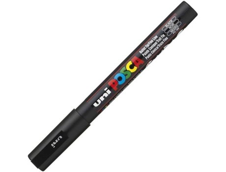 MARCADOR UNI POSCA PC-3M PRETO – 24