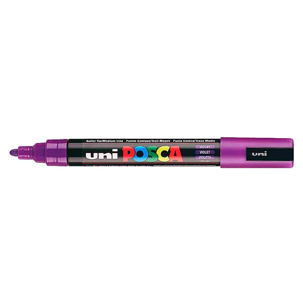 MARCADOR UNI POSCA PC-5M VIOLETA – 12