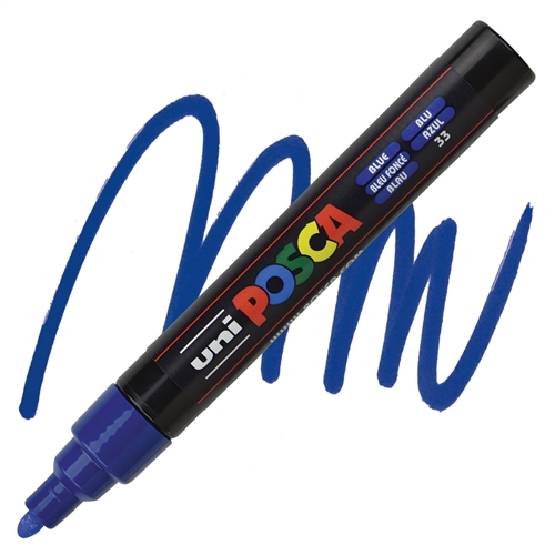 MARCADOR UNI POSCA PC-5M AZUL ESCURO