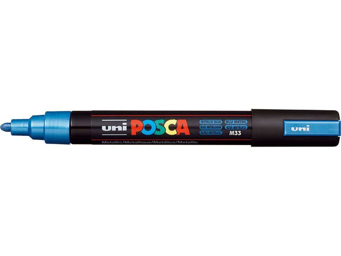 MARCADOR UNI POSCA PC-5M AZUL METAL – M33