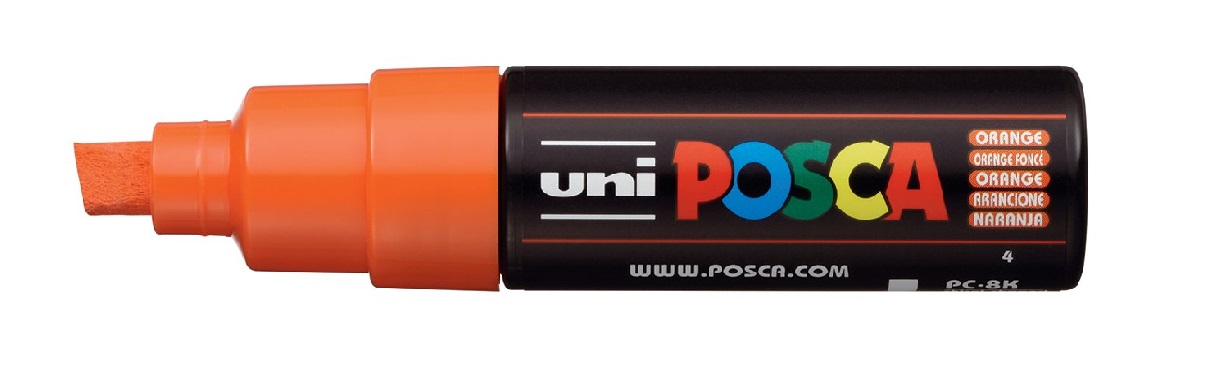 MARCADOR UNI POSCA PC-8K LARANJA – 4