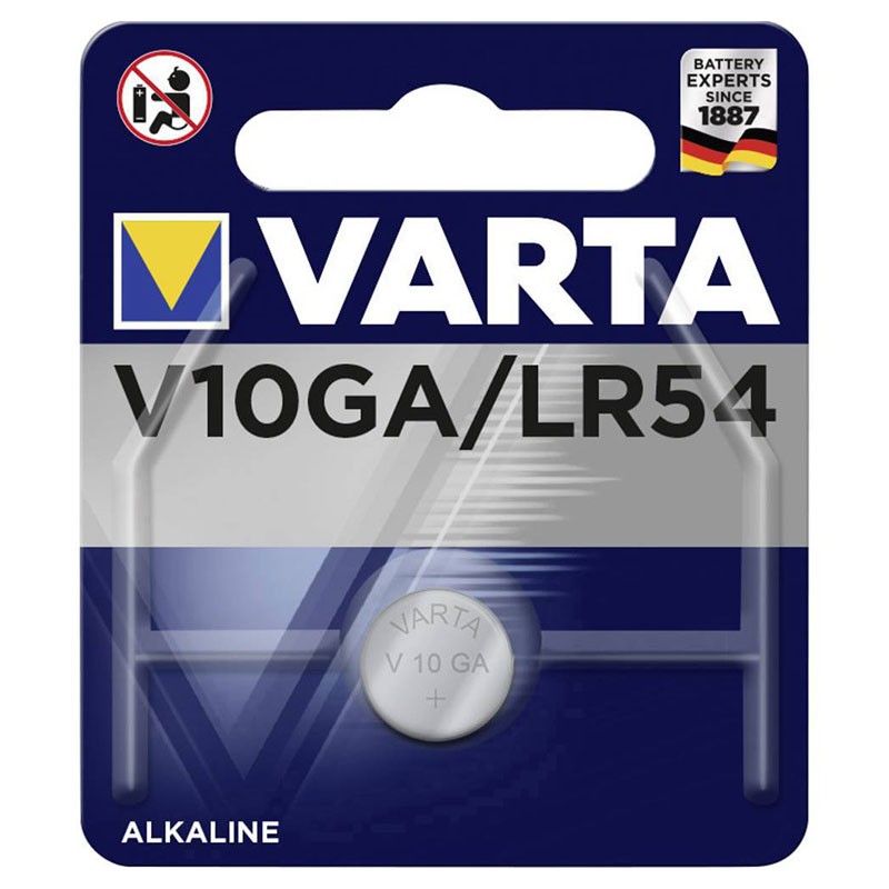 PILHA VARTA ALCALINA V10 GA / LR54 / LR1130 / LR1131