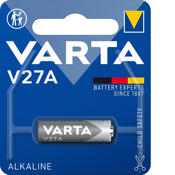 PILHA ALCALINA VARTA 12V 27A / LR27/ MN27 / L828