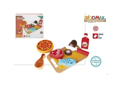 CONJ. BANDEJA JANTAR EM MADEIRA +24M – 46472