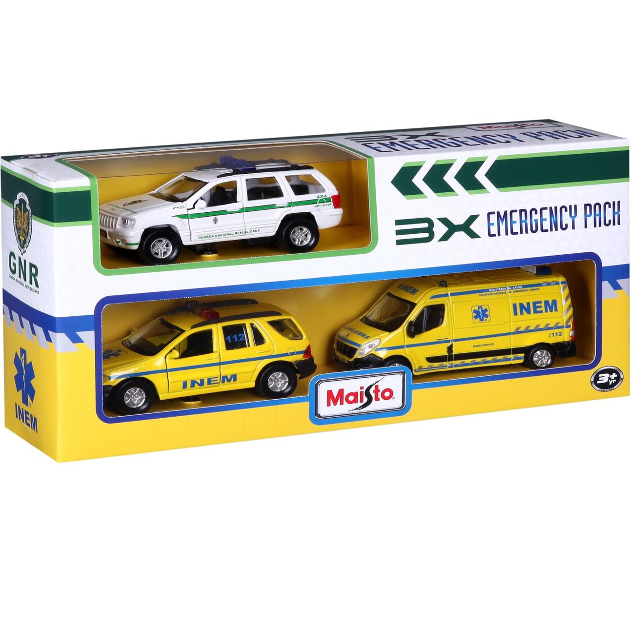 BURAGO PACK 3 VIATURAS DE EMERGENCIA – XX4808