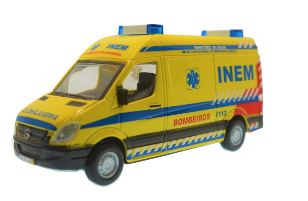 AMBULANCIA BURAGO BOMBEIROS/INEM MERCEDES 1:50