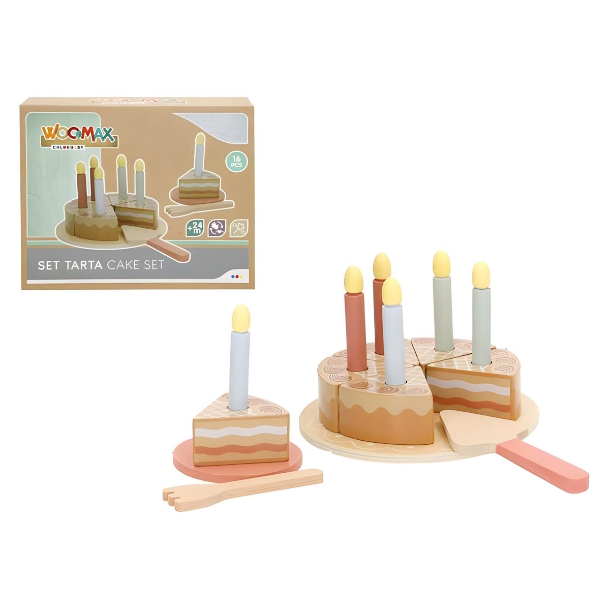 CONJ. BOLO DE ANIVERSARIO MADEIRA WOOMAX 39246