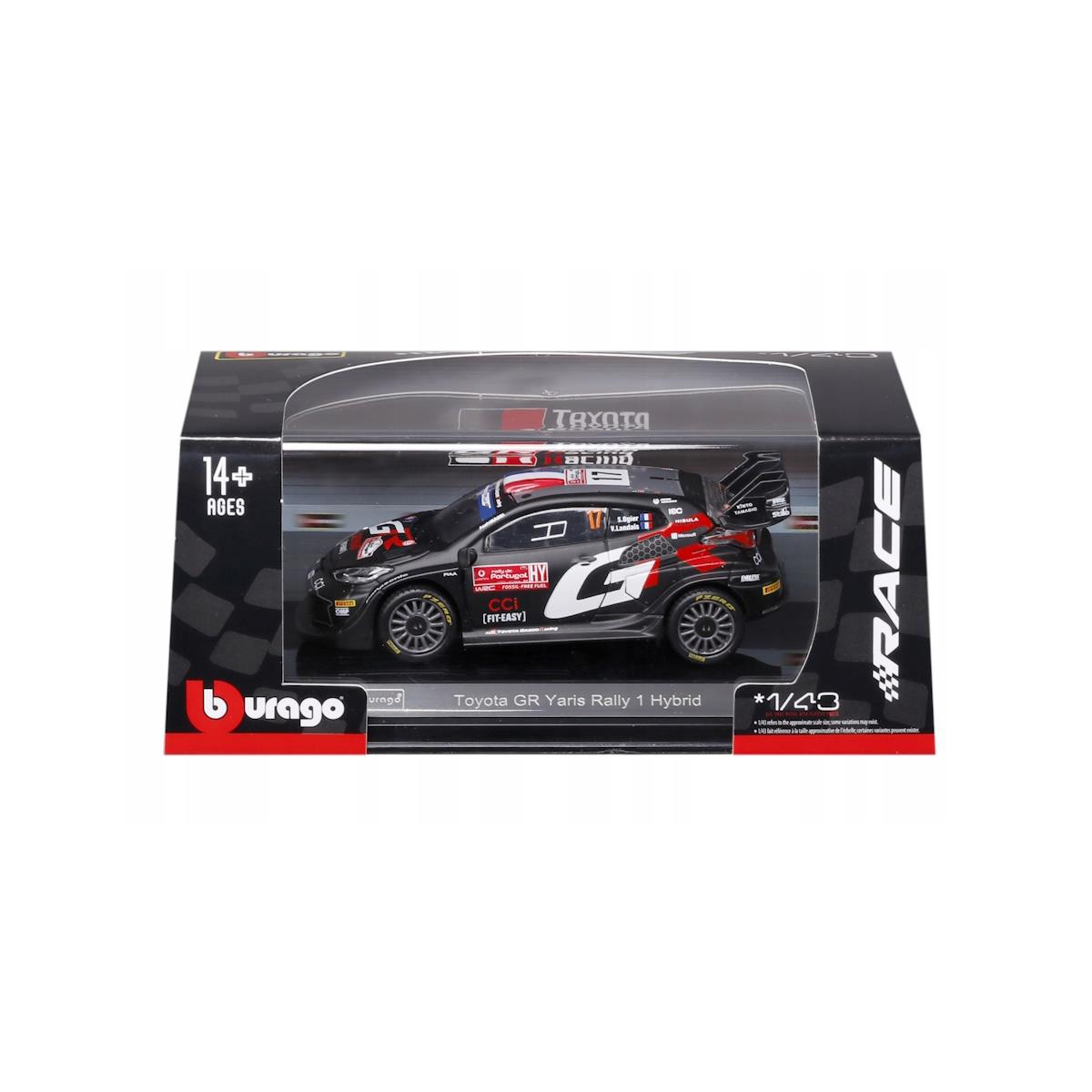 BURAGO TOYOTA GR YARIS RALLY1 1:43 S. OGIER